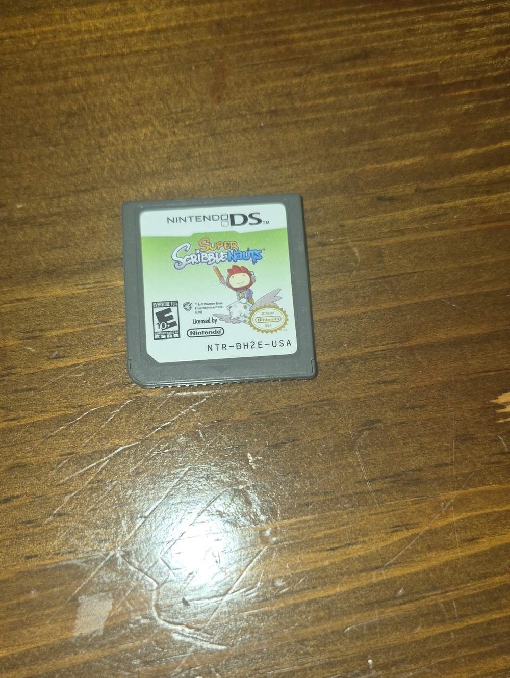 Nintendo DS Super Scribblenauts Game Card - Gray